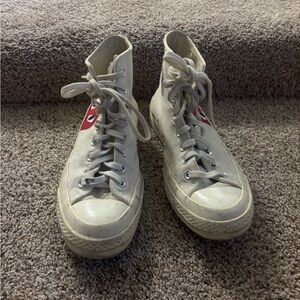Comme des Garçons x Converse High Top Sneakers – Women’s 9, Good Condition